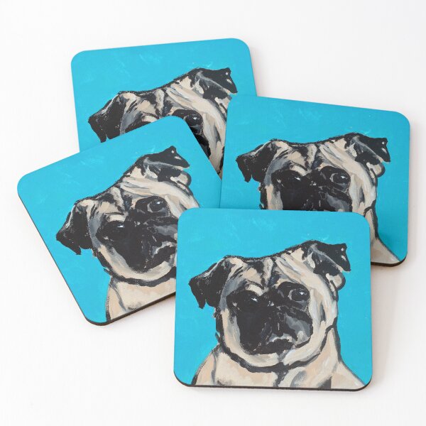 Item preview, Pug (Ming) designed and sold by Adventures in Expression - Rebecca Weeks.