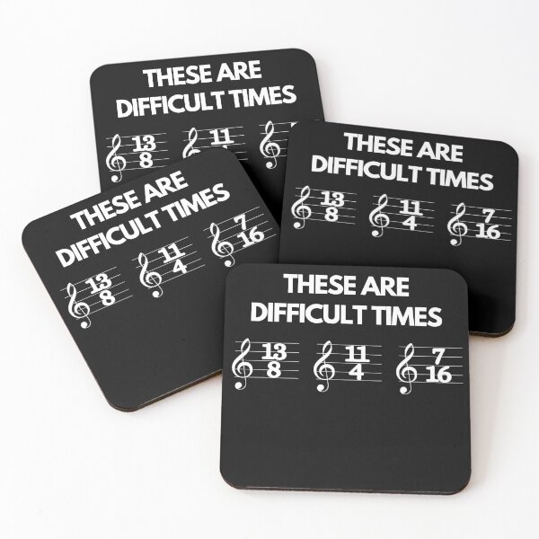 Item preview, These Are Difficult Times Funny Musician Teacher Pun designed and sold by PayoutStream.