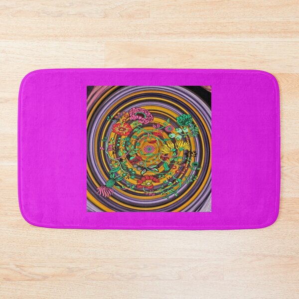 Item preview, Folk garden circle stripes designed and sold by Aquila Light Pictures.
