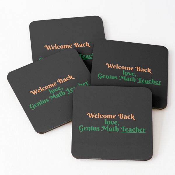 Item preview, Genius Math Teacher Sayings designed and sold by Susan Pfrender.