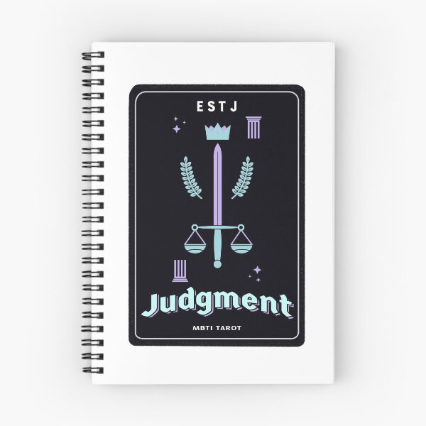 Item preview, MBTI Tarot Card: ESTJ - Judgment designed and sold by JustMyTypeMBTI.