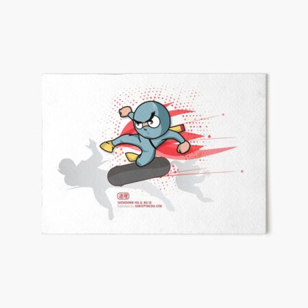 Kickflip Ninja Skateboard Art Board Print