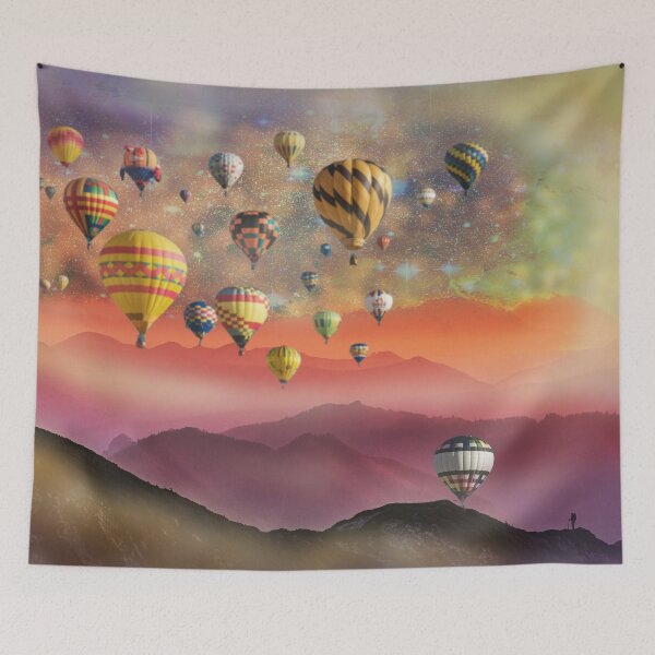 Item preview, One Last Traveller To Go - Hot Air Balloons Moving To Fifth Dimension  designed and sold by mamazita.