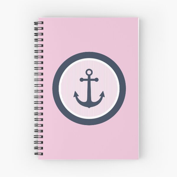 Item preview, Circle Anchor With Pink Pinstripes designed and sold by SharksOnShore.