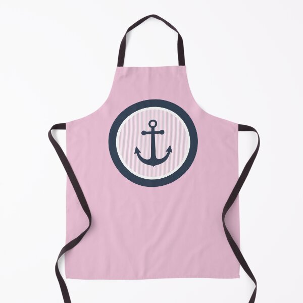 Item preview, Circle Anchor With Pink Pinstripes designed and sold by SharksOnShore.