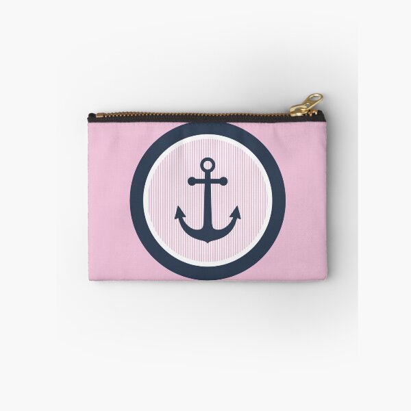 Item preview, Circle Anchor With Pink Pinstripes designed and sold by SharksOnShore.