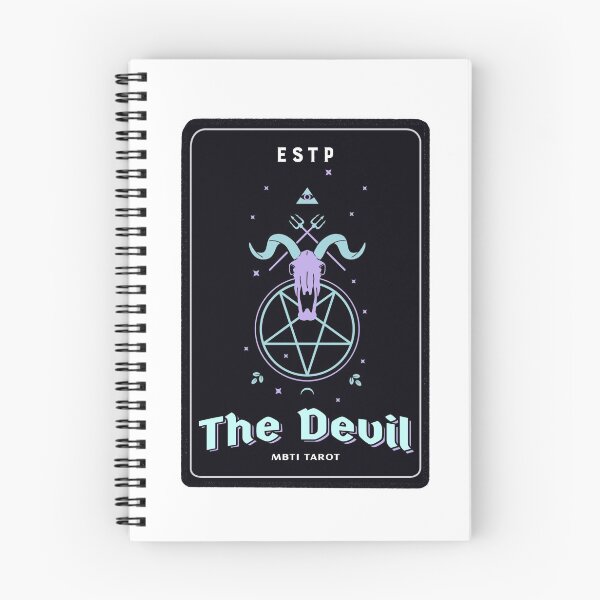 Item preview, MBTI Tarot Card: ESTP - The Devil designed and sold by JustMyTypeMBTI.