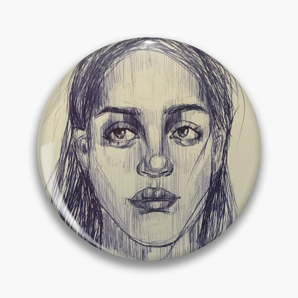 Item preview, Pen Portrait of Girl designed and sold by arthippiehan.