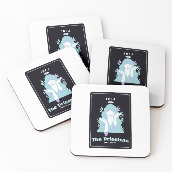 Item preview, MBTI Tarot Card: INFJ - The Priestess designed and sold by JustMyTypeMBTI.