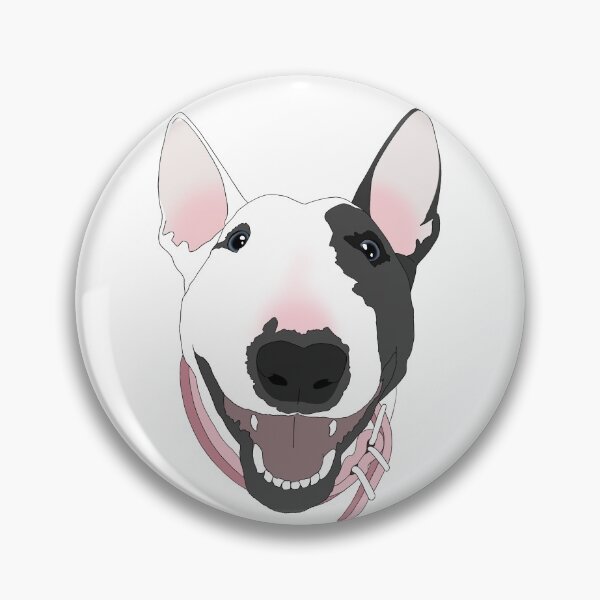 Item preview, Black and White Bull Terrier  designed and sold by Kokako.