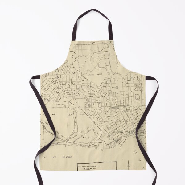 Item preview, Vintage Map of Melbourne Australia (1912) designed and sold by BravuraMedia.