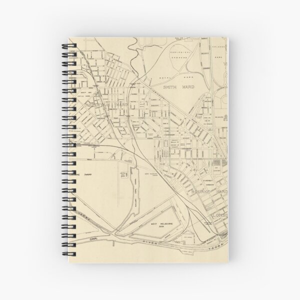 Item preview, Vintage Map of Melbourne Australia (1912) designed and sold by BravuraMedia.