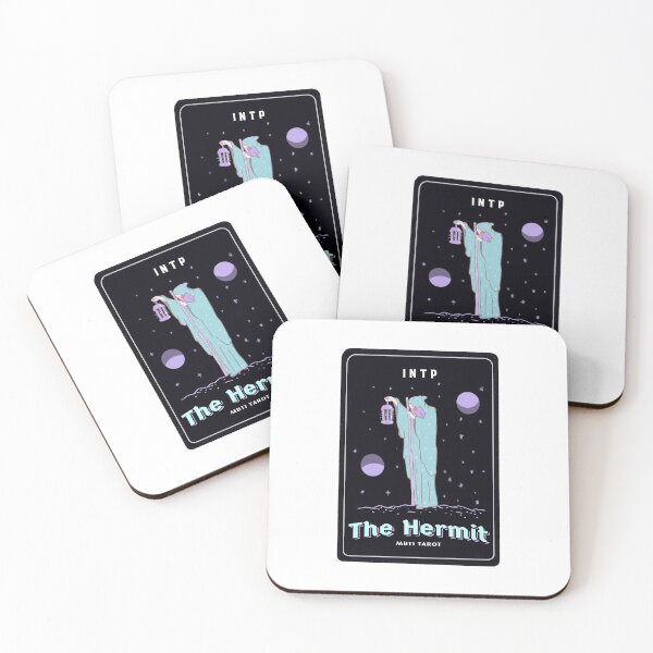 Item preview, MBTI Tarot Card: INTP - The Hermit designed and sold by JustMyTypeMBTI.