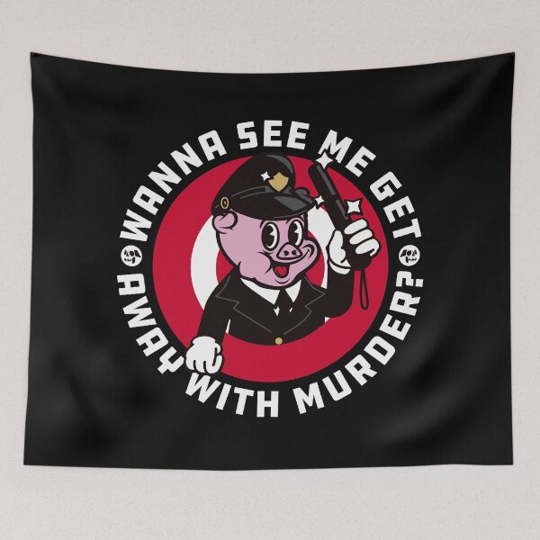 Item preview, Wanna See Me Get Away With Murder? Piggy Cop designed and sold by thegoodwordsco.