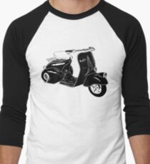 Classic Scooter Illustration Men's Baseball ¾ T-Shirt