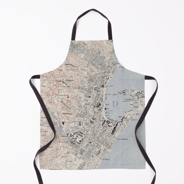 Item preview, Vintage Map of Messina Italy (1943) designed and sold by BravuraMedia.