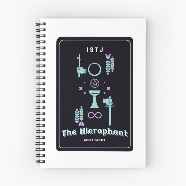 Item preview, MBTI Tarot Card: ISTJ - The Hierophant designed and sold by JustMyTypeMBTI.