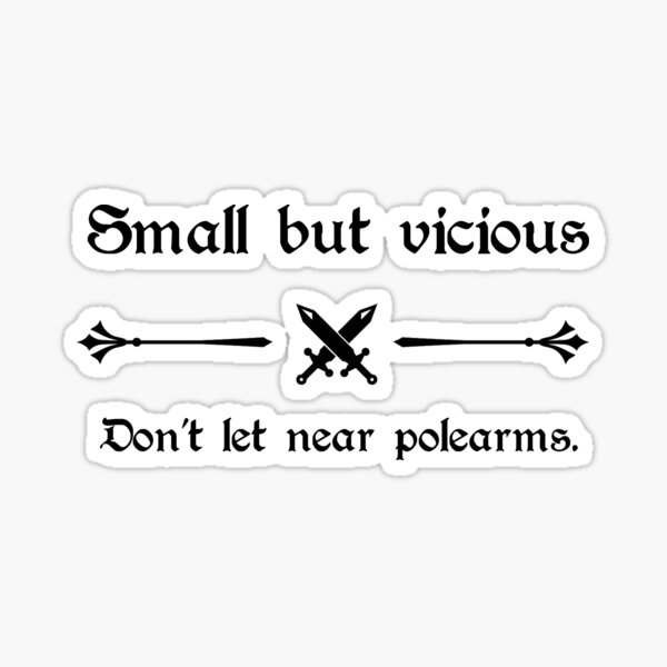 Small but vicious Sticker