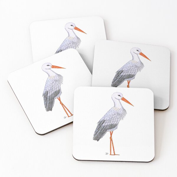 Item preview, White stork designed and sold by Deborah Parsons.