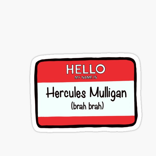 "Hello My Name Is Hercules" Sticker for Sale by buddymikey123 Redbubble