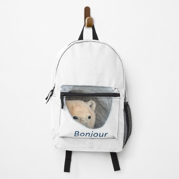 Item preview, Bonjour polar bear meme designed and sold by HangLooseDraft.