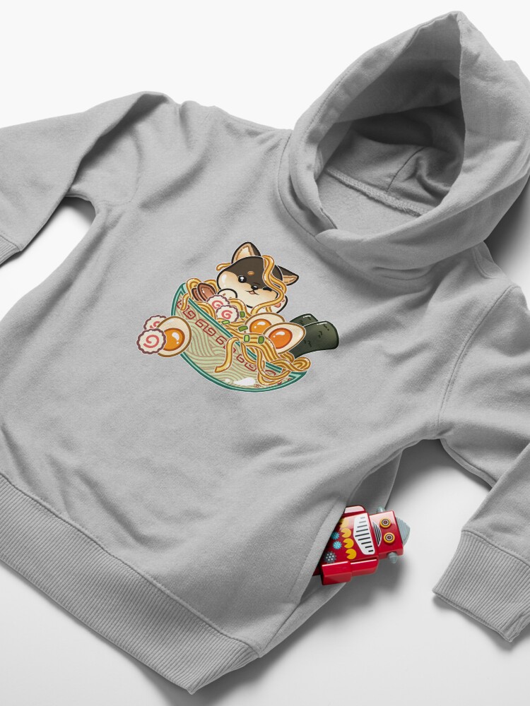Alternate view of Shiba Ramen Bowl Toddler Pullover Hoodie
