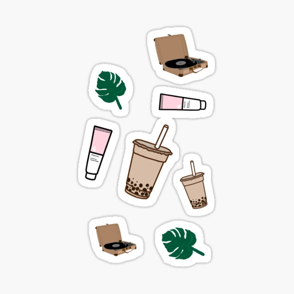 aesthetic sticker pack Sticker for Sale by prettyinpink111