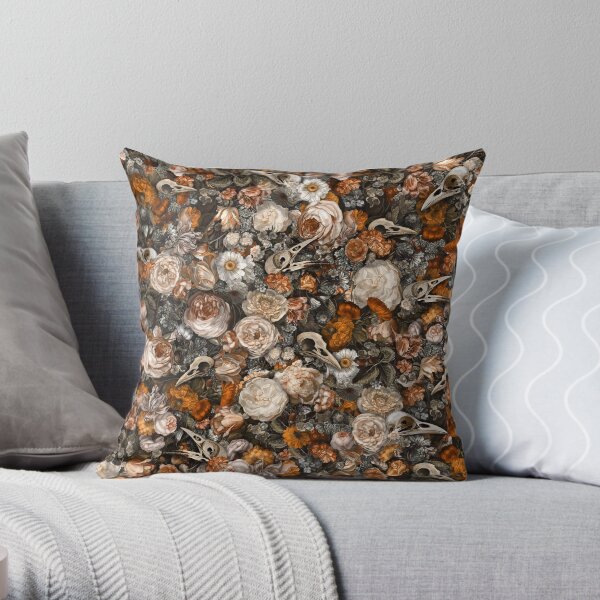 Baroque Macabre Throw Pillow