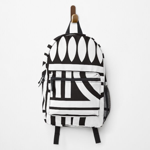 Item preview, Modern Afrocentric Abstract African Ethnic Black and White Terracotta designed and sold by Inogitna Designs.