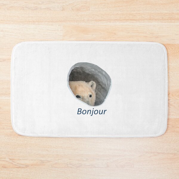 Item preview, Bonjour oso polar meme designed and sold by HangLooseDraft.