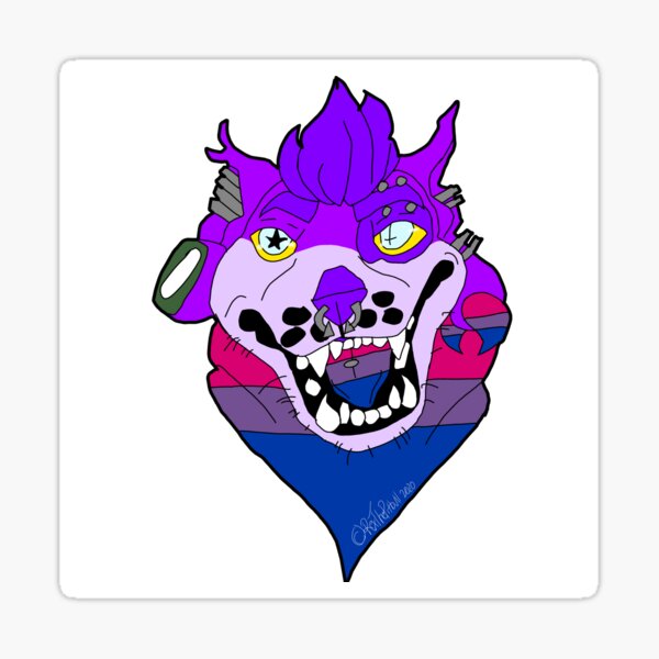 Bisexual pride Rex Sticker