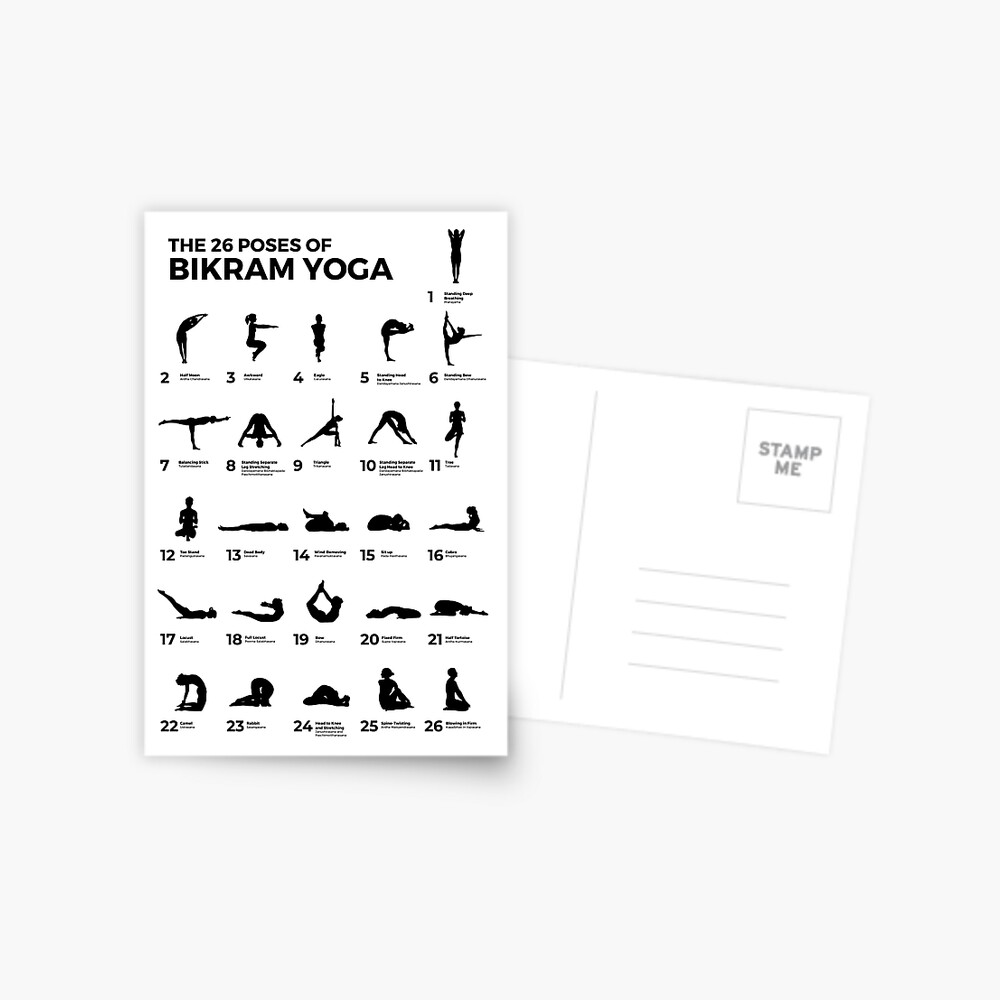 Amazon.com: The 26 Poses Of Bikram Yoga Poster, Yoga Lover Gift,Yoga Poses  Poster,Vintage Wall Decoration Canvas Poster Wall Art Decor Print Picture  Paintings for Living Room Bedroom Decoration 20x30inch(50x75cm): Posters &  Prints