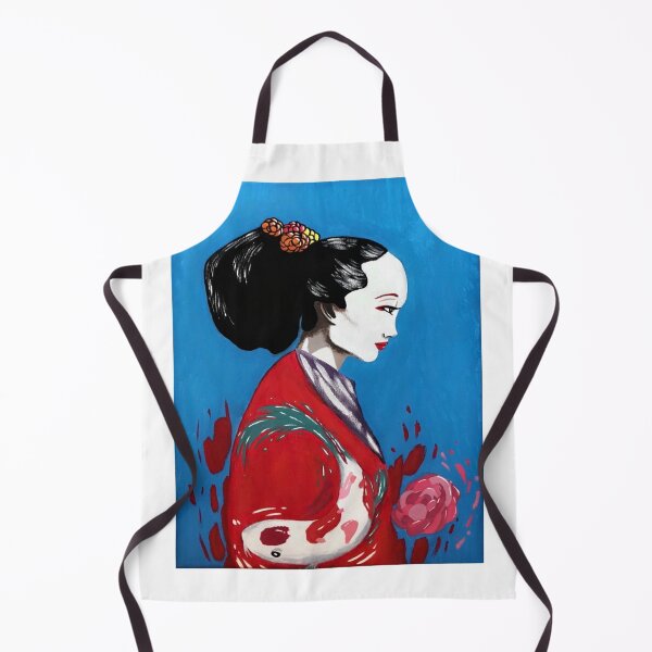 Item preview, Geisha with Koi Fish and Flower designed and sold by Gingerale1213.