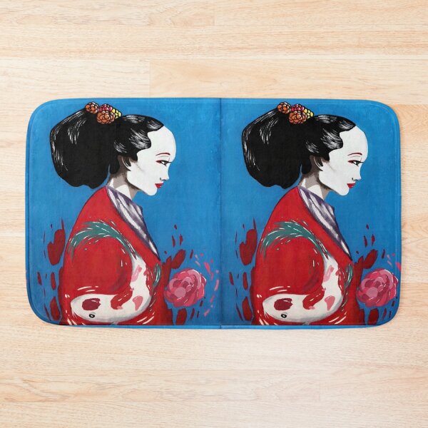 Item preview, Geisha with Koi Fish and Flower designed and sold by Gingerale1213.