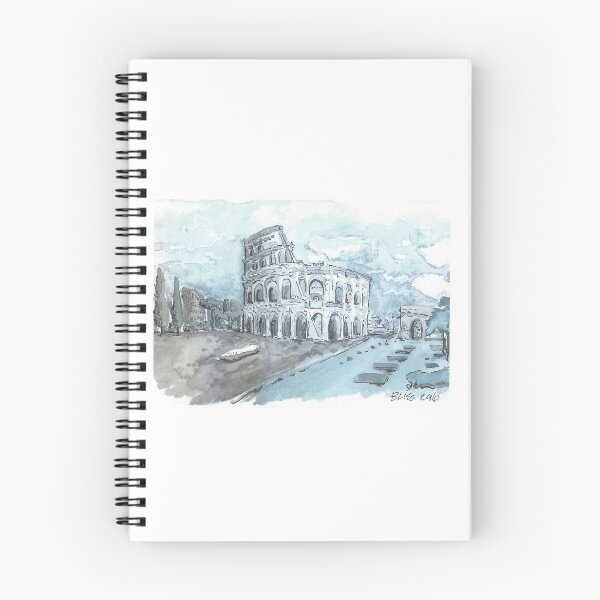 Item preview, Colosseum of Rome in Blue & Grey designed and sold by BreonBliss.