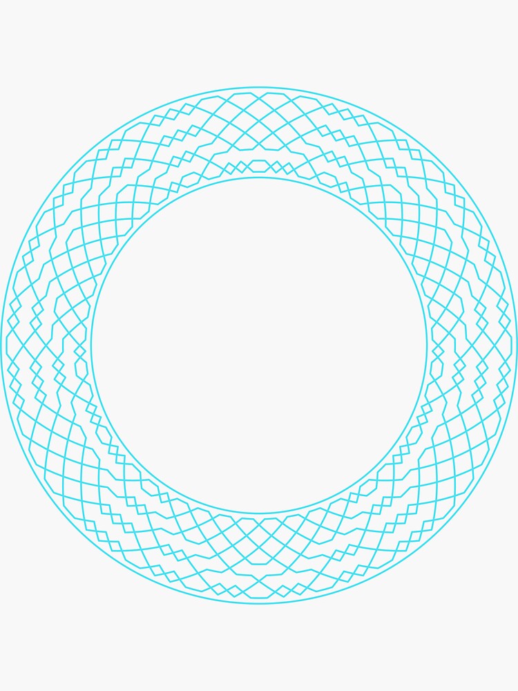 London Surprise Major Method Wreath — Stickers (Blue) by RingingRoom