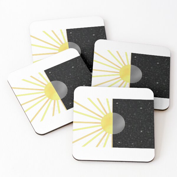 Item preview, Sun and Moon split design square designed and sold by Anna L.