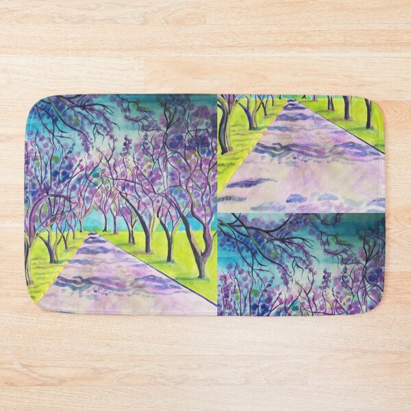 Item preview, Purple trees Jacaranda avenue painting  designed and sold by esvb.