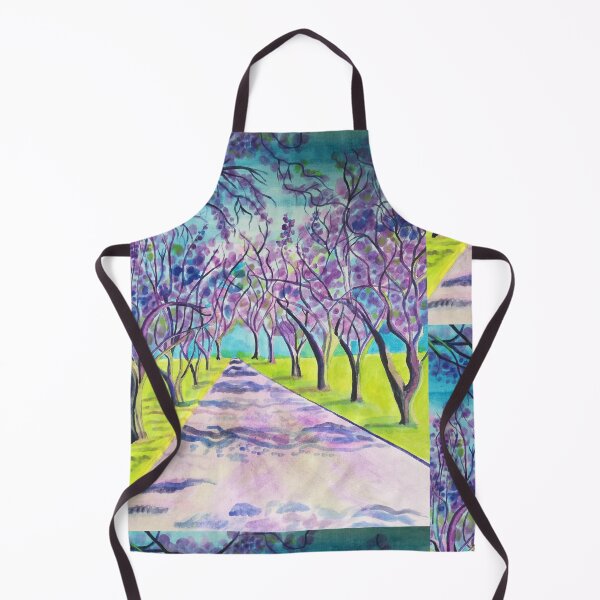 Item preview, Purple trees Jacaranda avenue painting  designed and sold by esvb.