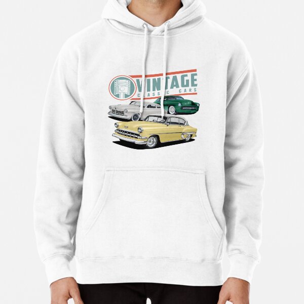 Vintage Classic Cars of the 40's and 50's Pullover Hoodie for Sale by  Yourauto