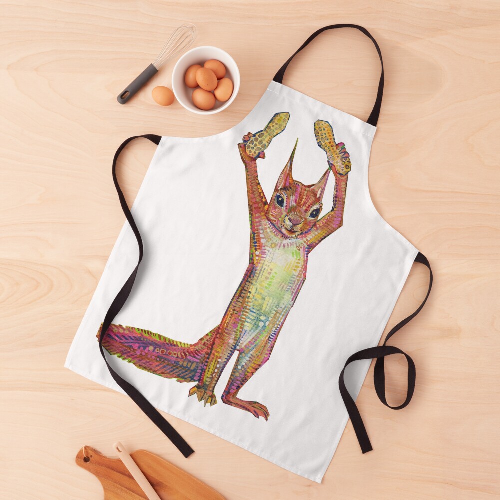 Nuts on Blank Background Apron