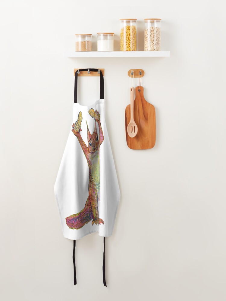 Alternate view of Nuts on Blank Background Apron