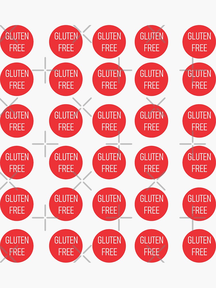 “Gluten Free Stickers” Sticker for Sale by etinowik | Redbubble