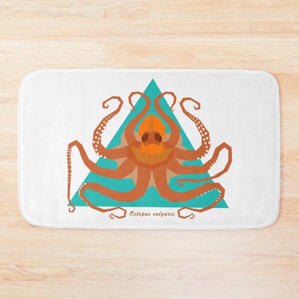 Item preview, Octopus with Triangle Background and Scientific Name Text designed and sold by WildByNature.