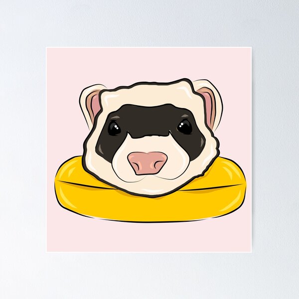 Item preview, Ferret Floaty designed and sold by guavarte.