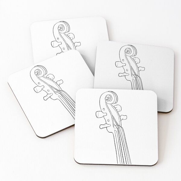 Item preview, Violin scroll pen graphic design full lenght designed and sold by cu-b3.