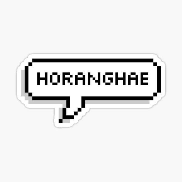 Artikel-Vorschau von Horanghae-Sprechblase, designt und verkauft von CaratConcepts.