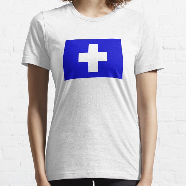 Flag of the Greek Island of Icaria Essential T-Shirt