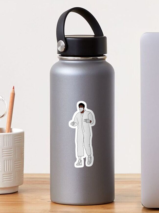 Thumbnail 1 von 3, Sticker, Joel Embiid Hazmat Anzug designt und verkauft von dsaraiya48.