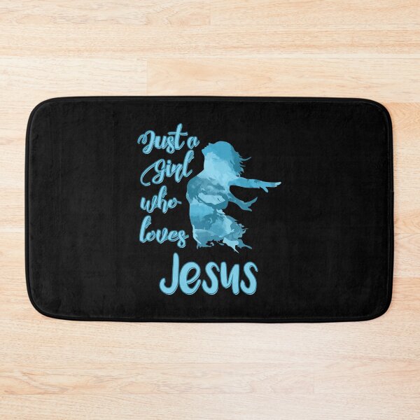 Item preview, Just a Girl who Loves Jesus designed and sold by DeesDeesigns.